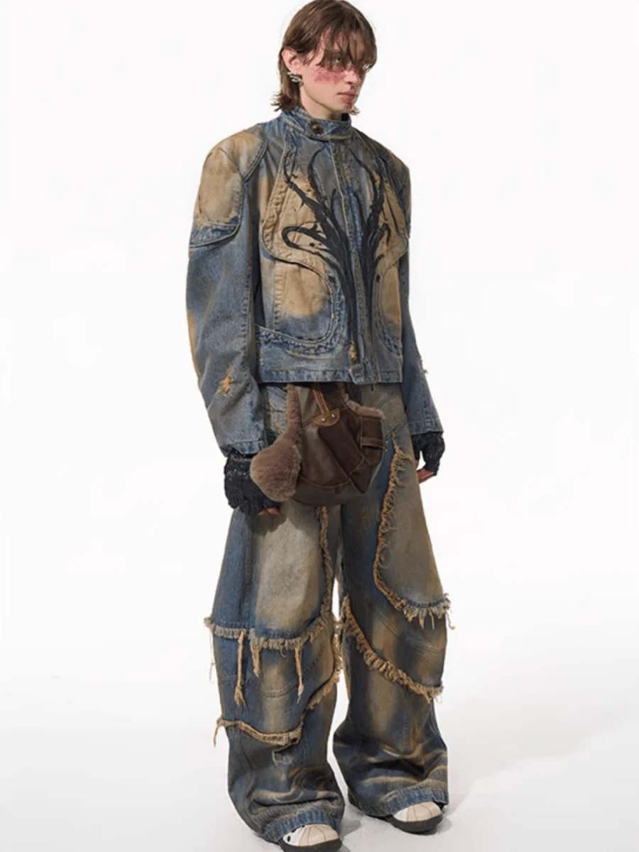 [STARTEXCEEDEND] denim jacket + bottoms T0181