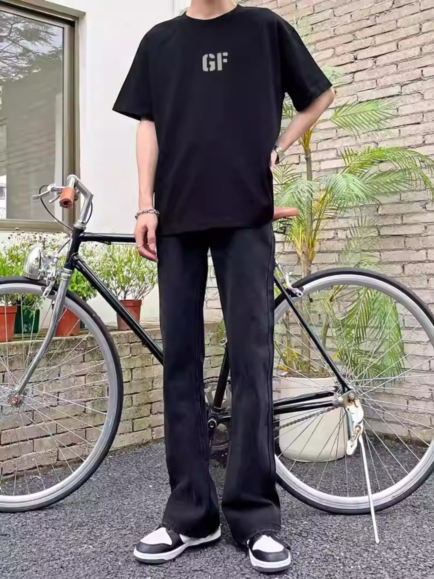 [A6 studio] LOOSE DRAPE BOOTCUT JEANS B0313