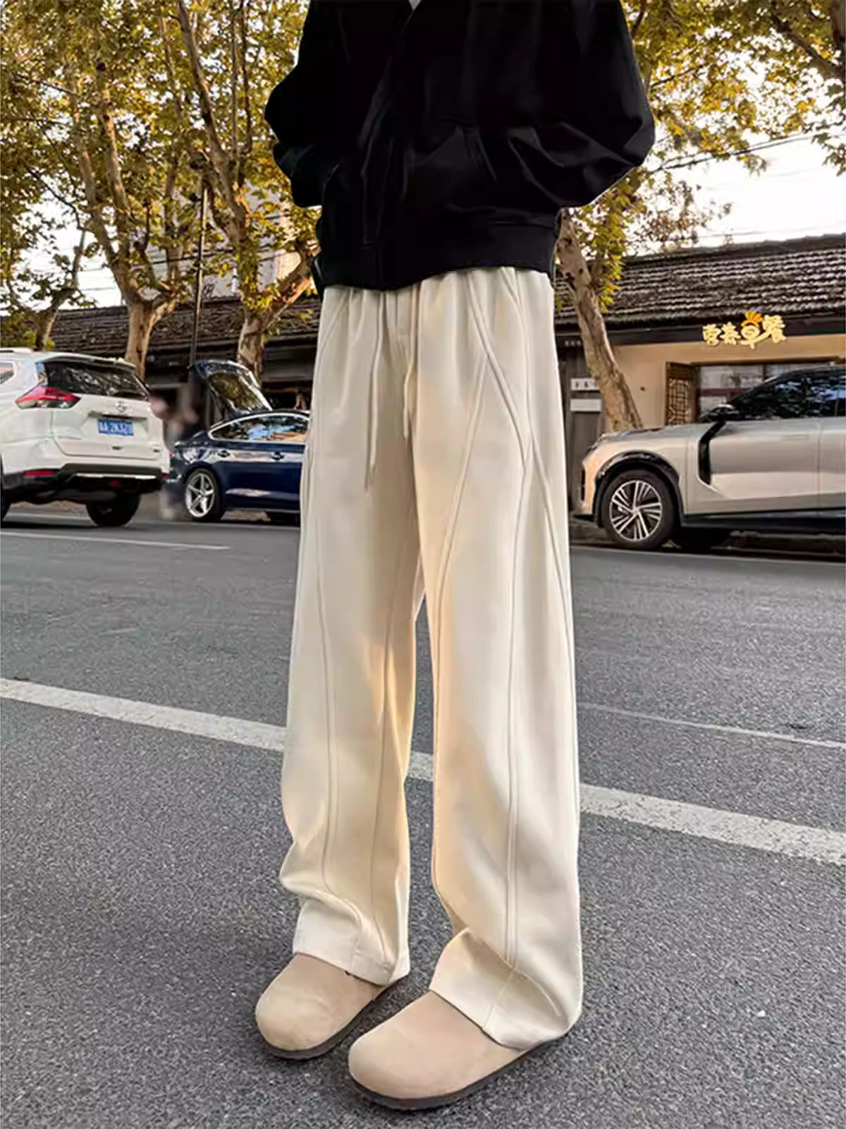 HEAVYWEIGHT SABER-CUT TROUSERS B0186