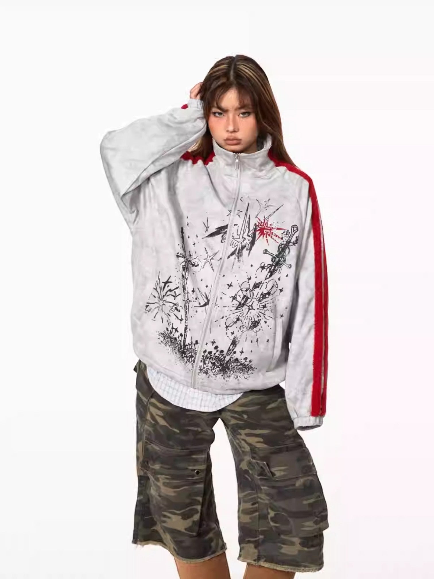 [BLACKBB] COLORBLOCK STREET JACKET S0162