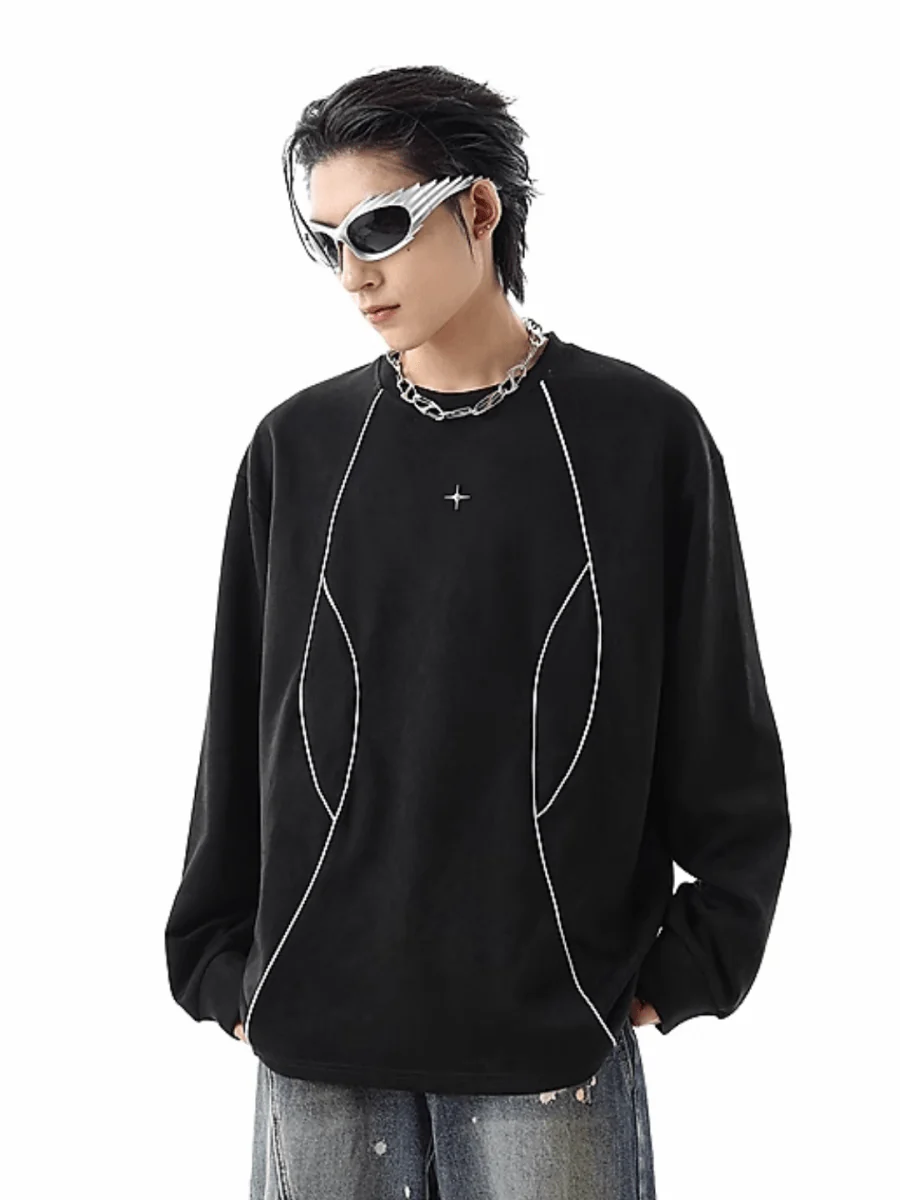 [TREND ST] round neck sweater S0200