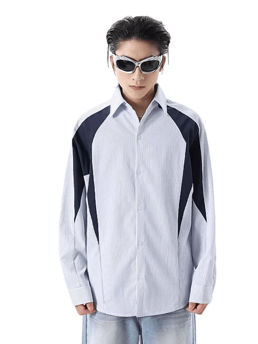 [TREND ST] striped shirt J0141