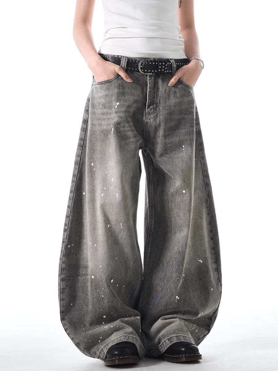 [MADWITCH] street ink wash jeans B0308