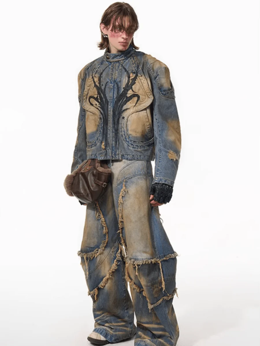 [STARTEXCEEDEND] denim jacket + bottoms T0181