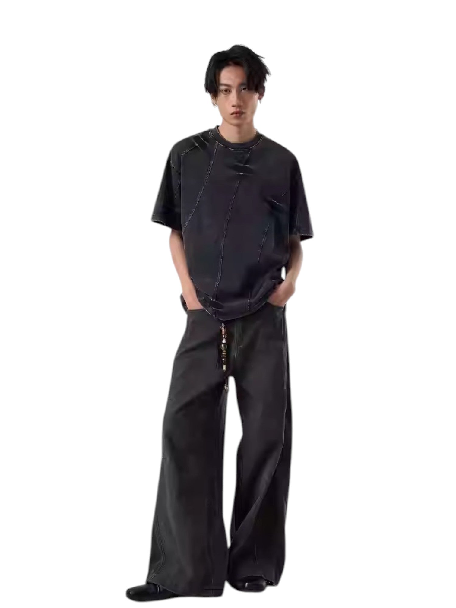 [ISIETS] DECONSTRUCTED WASHED T-SHIRT J0108