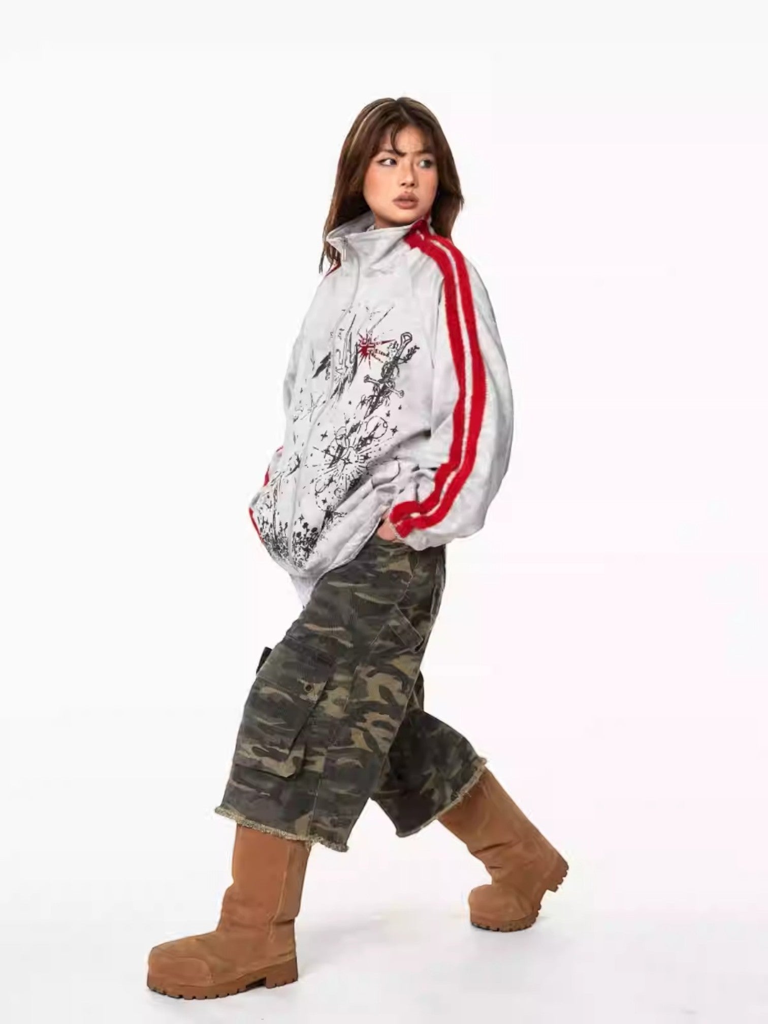 [BLACKBB] COLORBLOCK STREET JACKET S0162