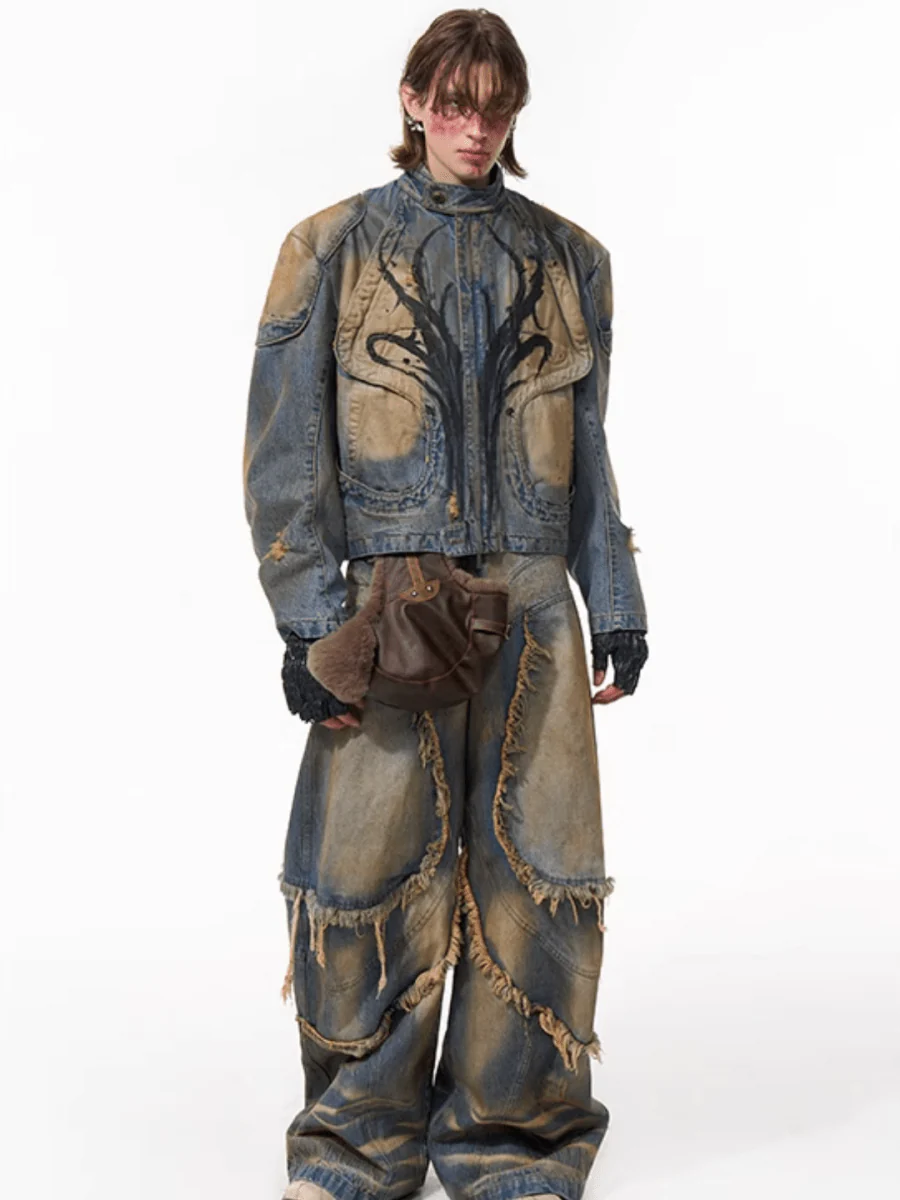 [STARTEXCEEDEND] denim jacket + bottoms T0181