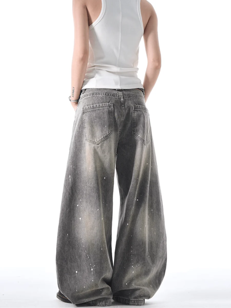 [MADWITCH] street ink wash jeans B0308