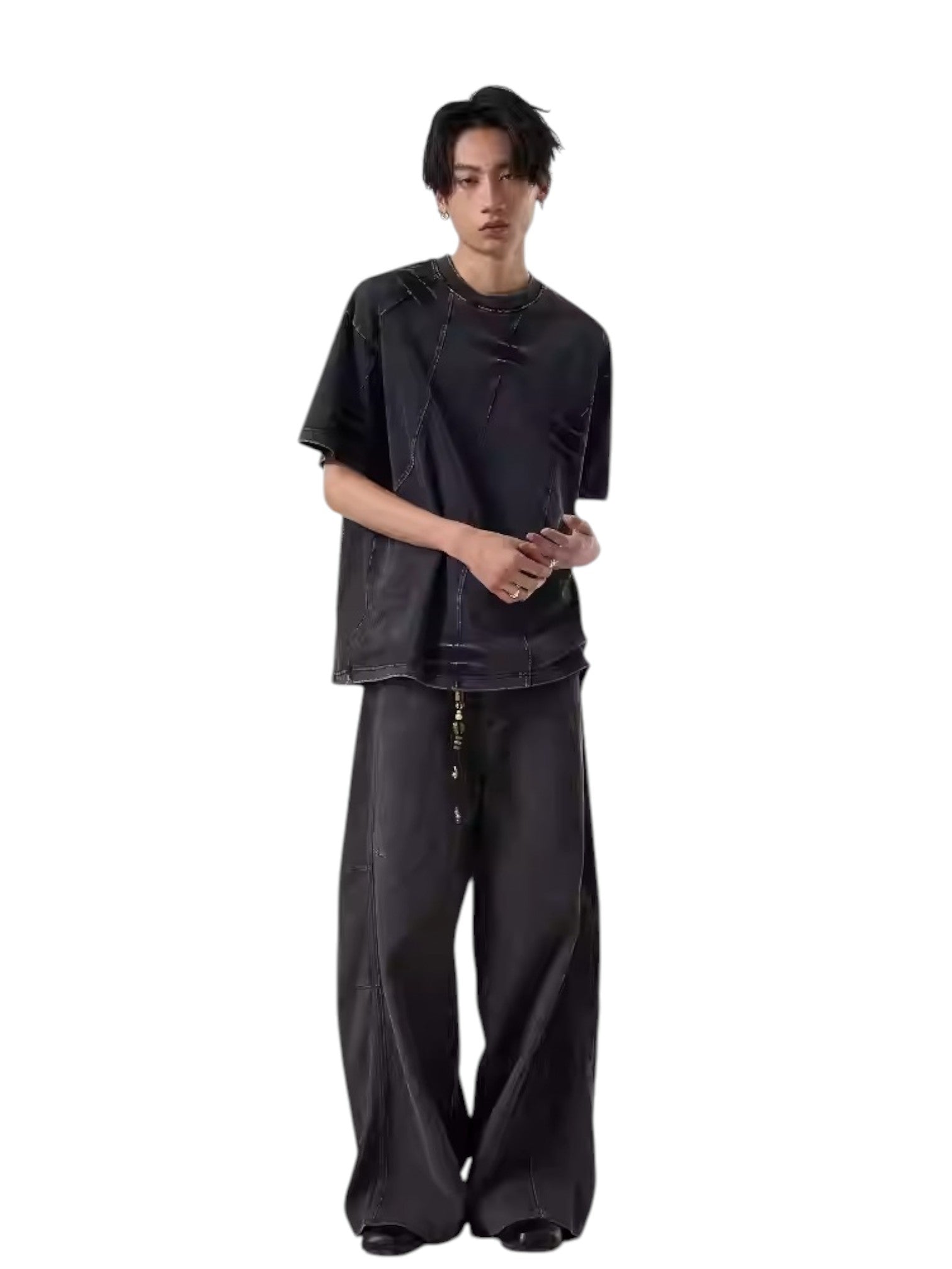 [ISIETS] DECONSTRUCTED WASHED T-SHIRT J0108