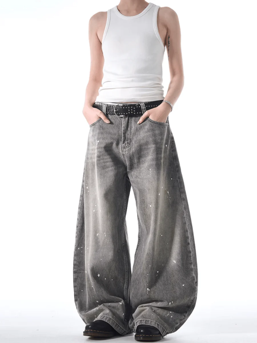 [MADWITCH] street ink wash jeans B0308