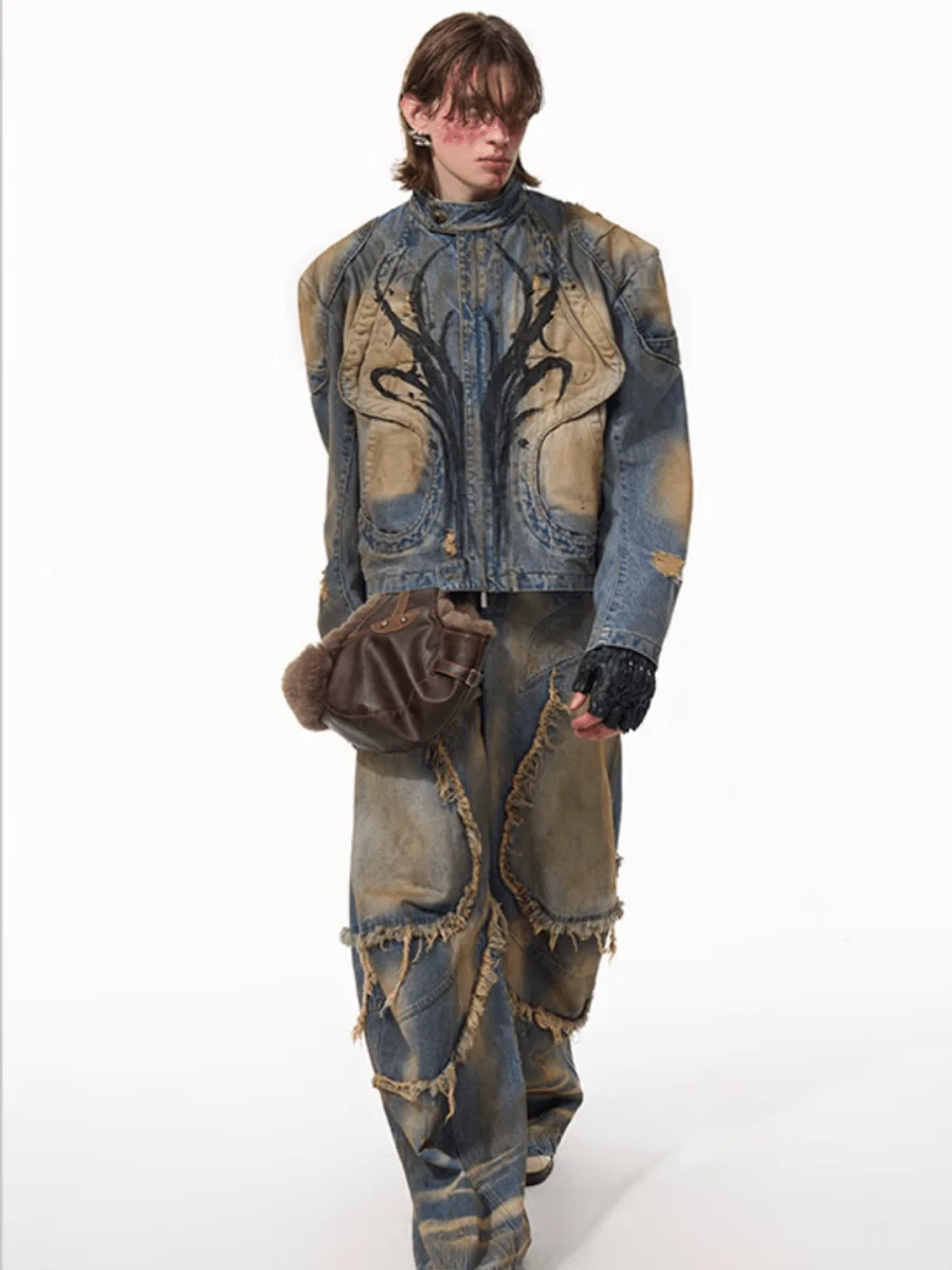 [STARTEXCEEDEND] denim jacket + bottoms T0181