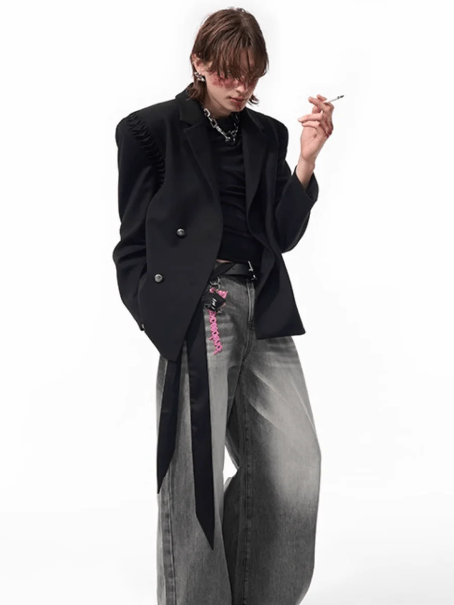 [STARTEXCEEDEND] two-piece layered suit jacket R033